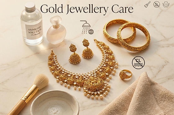 Gold jewellery care
